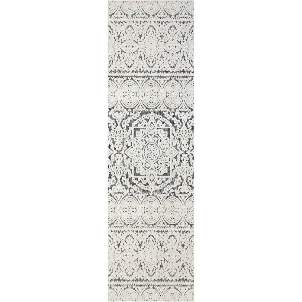 Dynamic Rugs 8146-199 Lotus 2.2 Ft. X 7.7 Ft. Finished Runner Rug in Ivory/Multi   